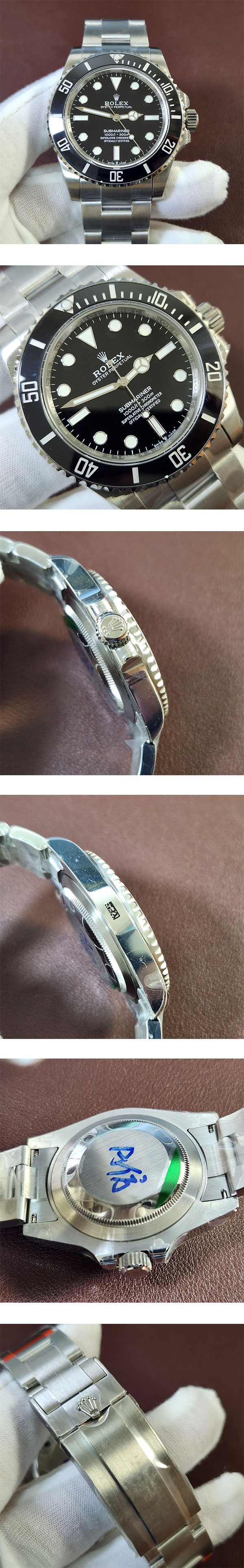 満足度最高 ロレックスコピー124060 サブマリーナー ノンデイト41mm 2836ムーブメント搭載！